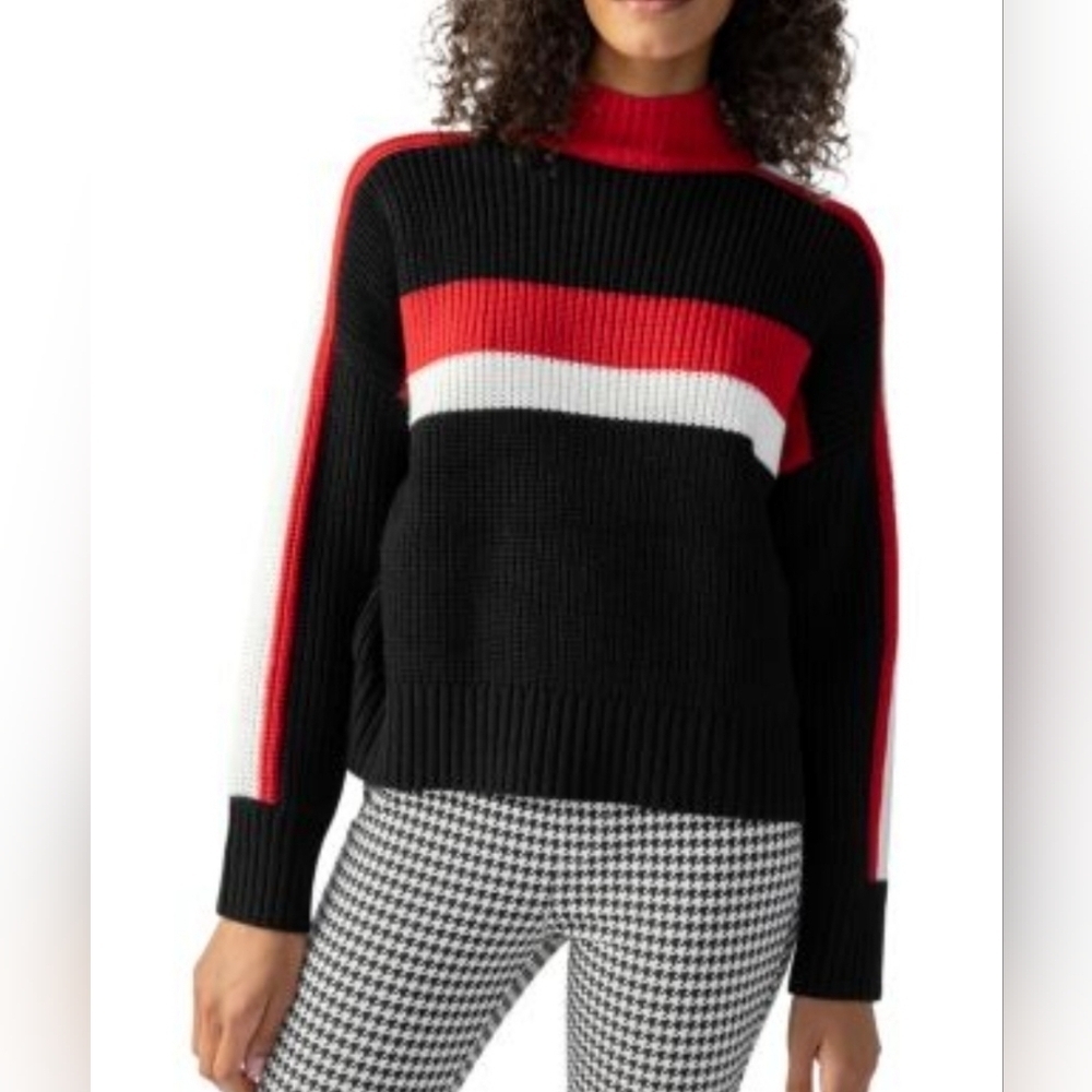 Sanctuary Cruise Knit Mock Neck Pullover Long Sleeve Sweater Women's Siz…